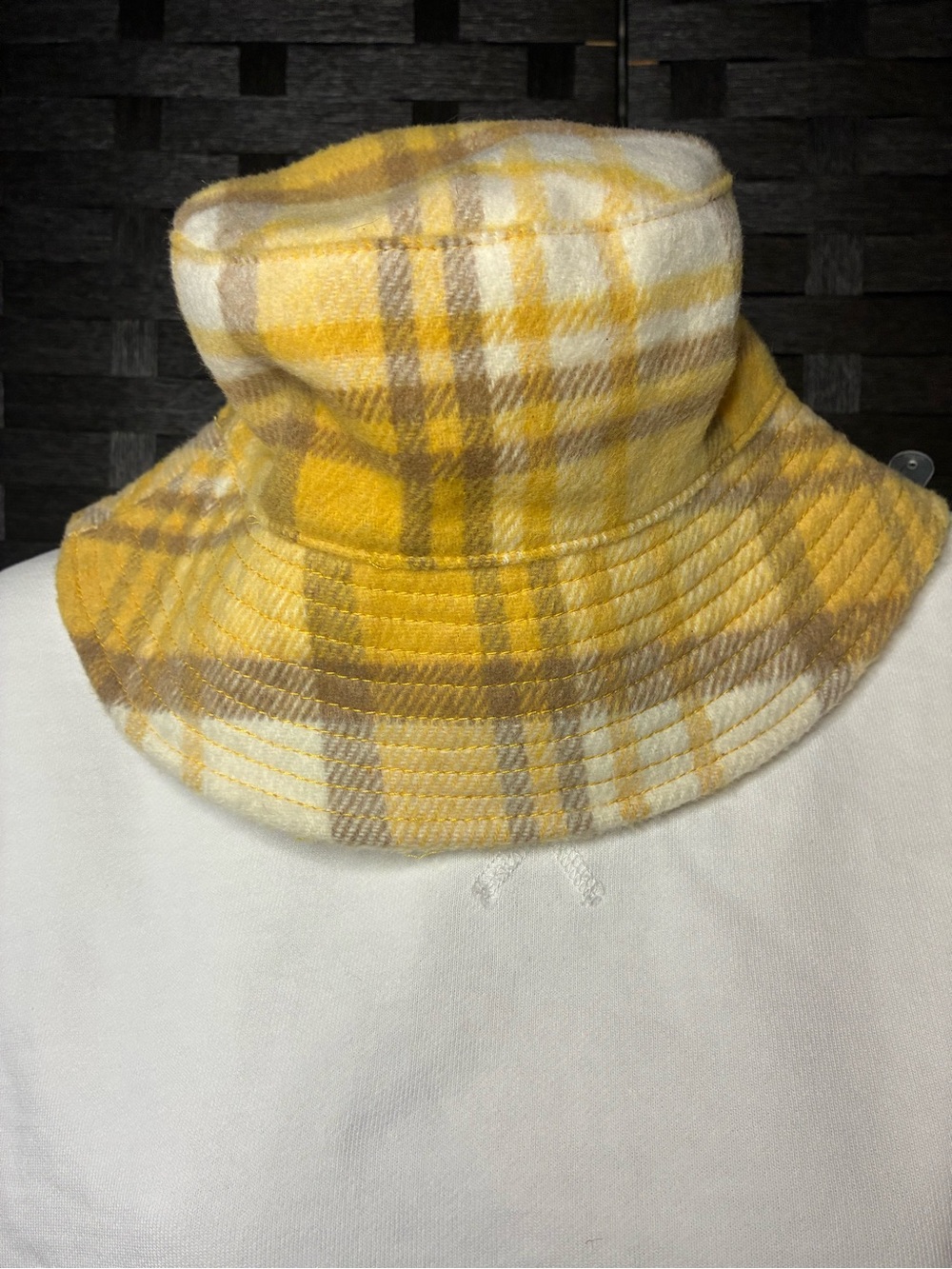 Yellow Plaid Bucket Hat